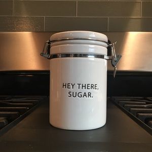 "Hey There, Sugar." Ceramic Sugar Jar